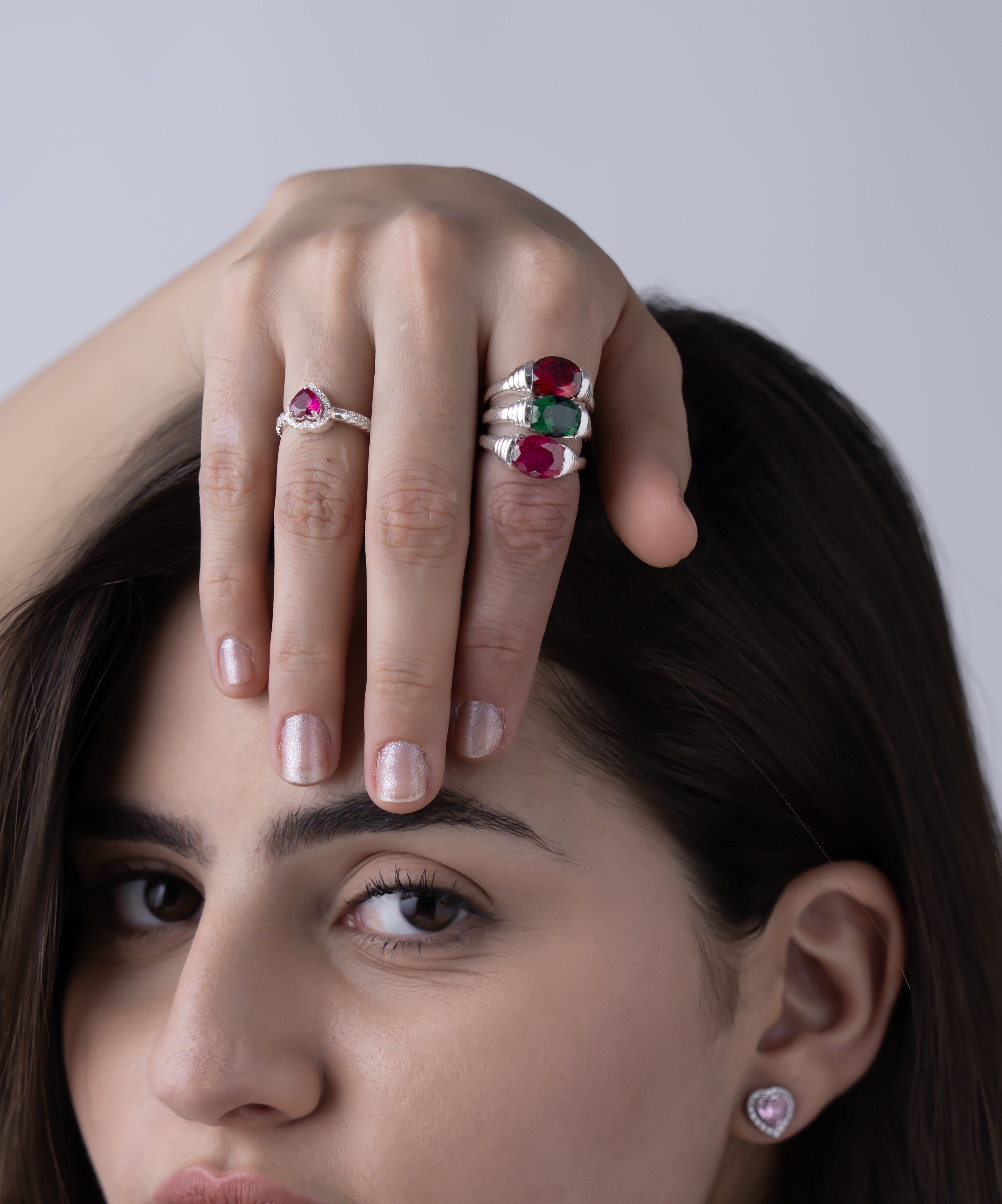 Color Diamond Solitaire Ring