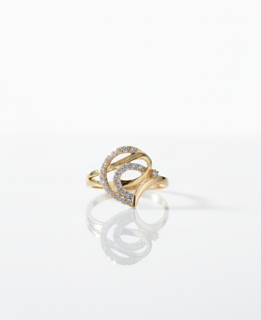 The Flowing Heart Diamond Ring