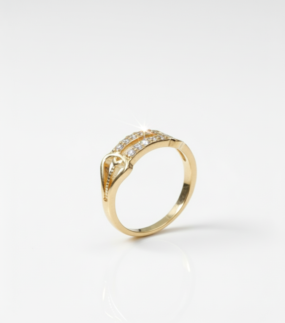 Vertical Bar Diamond Ring