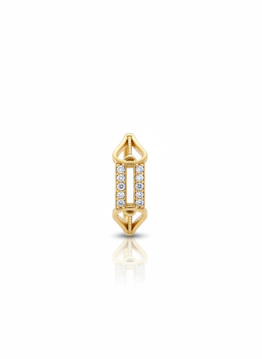 Vertical Bar Diamond Ring
