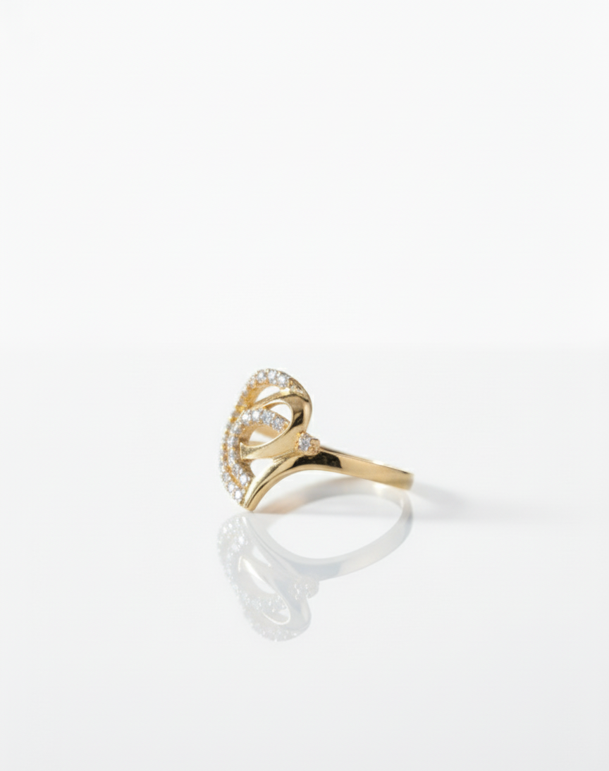The Flowing Heart Diamond Ring