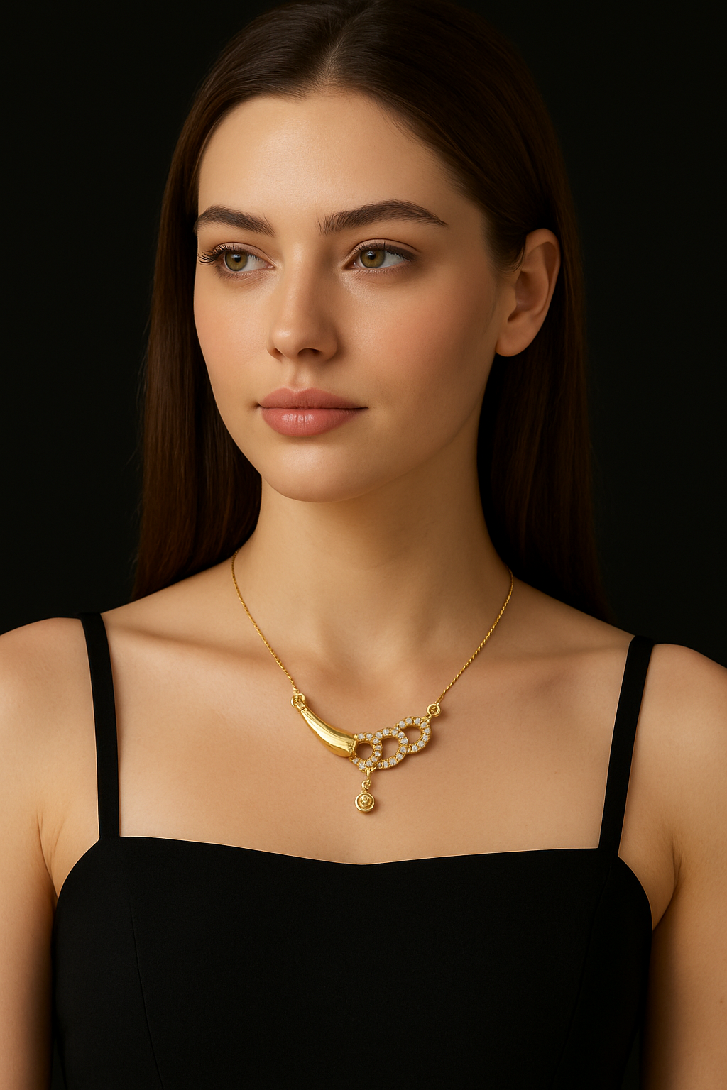 Diamond-Accented Mangalsutra Pendant