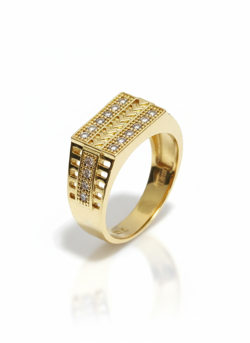 Architectural X-Frame Ring