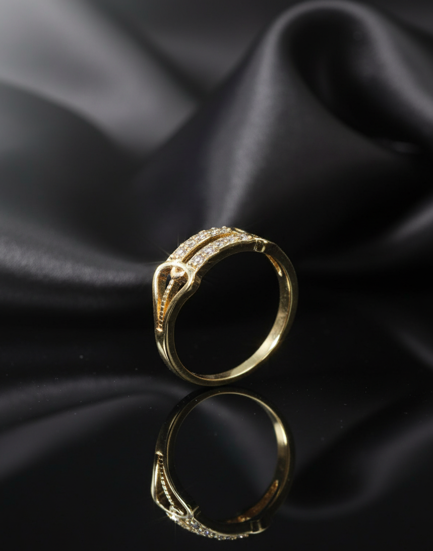 Vertical Bar Diamond Ring