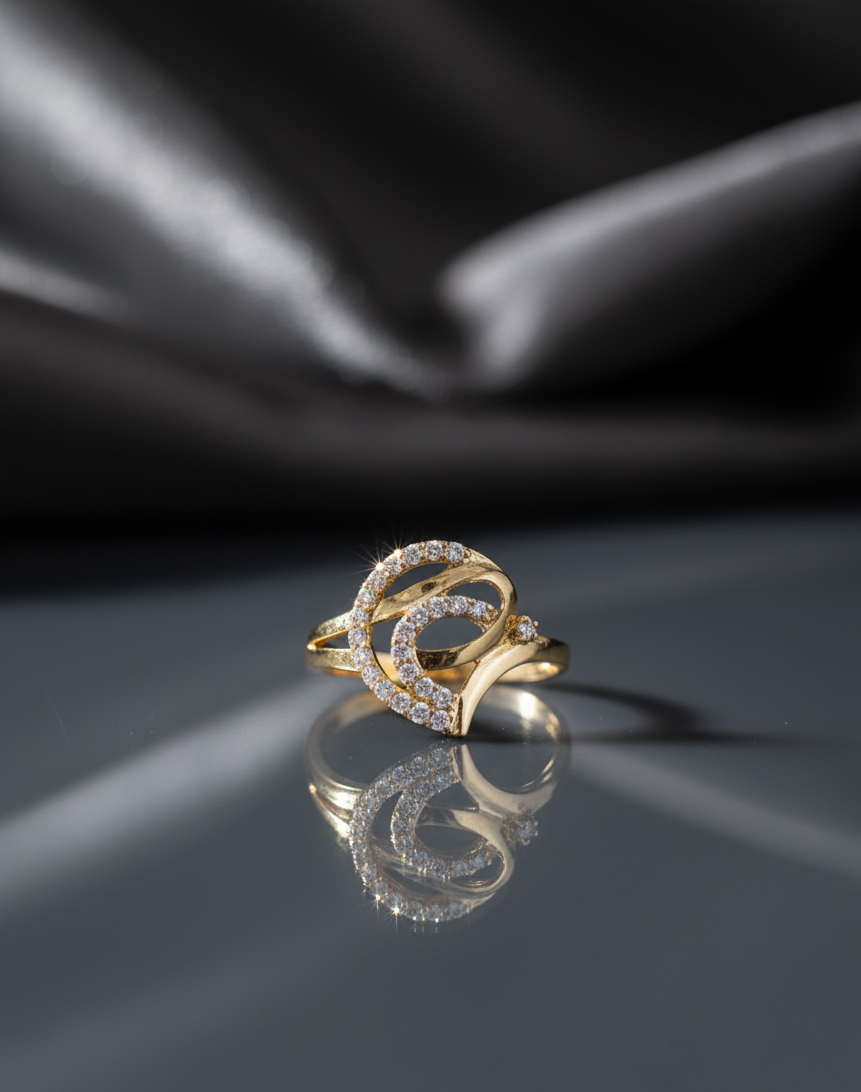 The Flowing Heart Diamond Ring